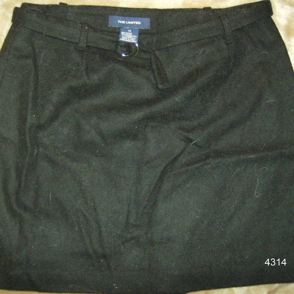 Wool Skirt Black